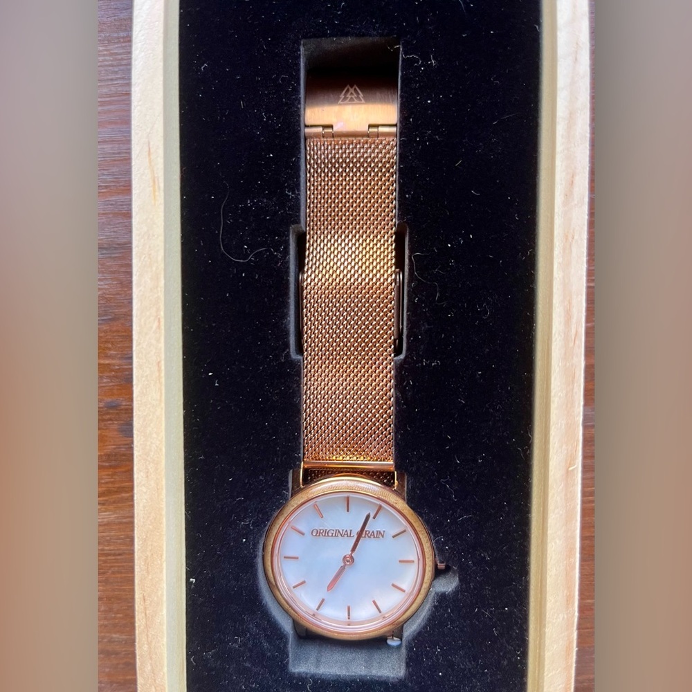 Original Grain stainless steel/wood women’s watch - Picture 2 of 4